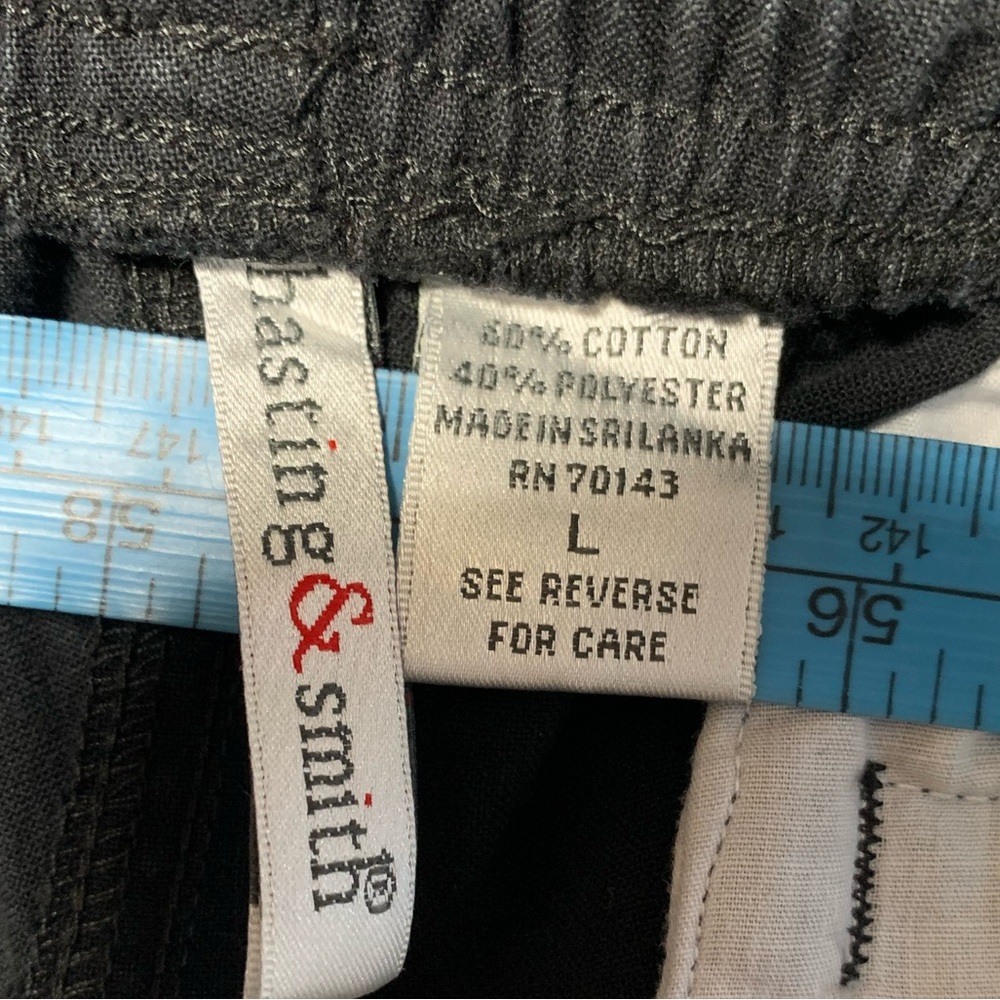 3/$10 Hastings & Smith Women’s Large Black Pull On Pant Elastic Waist - Picture 8 of 10